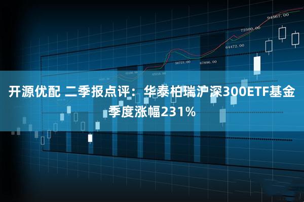 开源优配 二季报点评：华泰柏瑞沪深300ETF基金季度涨幅231%